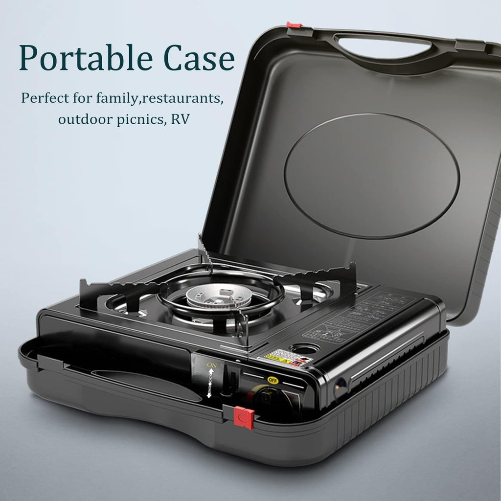 Portable Camping Gas Stove With Hard Carry Case