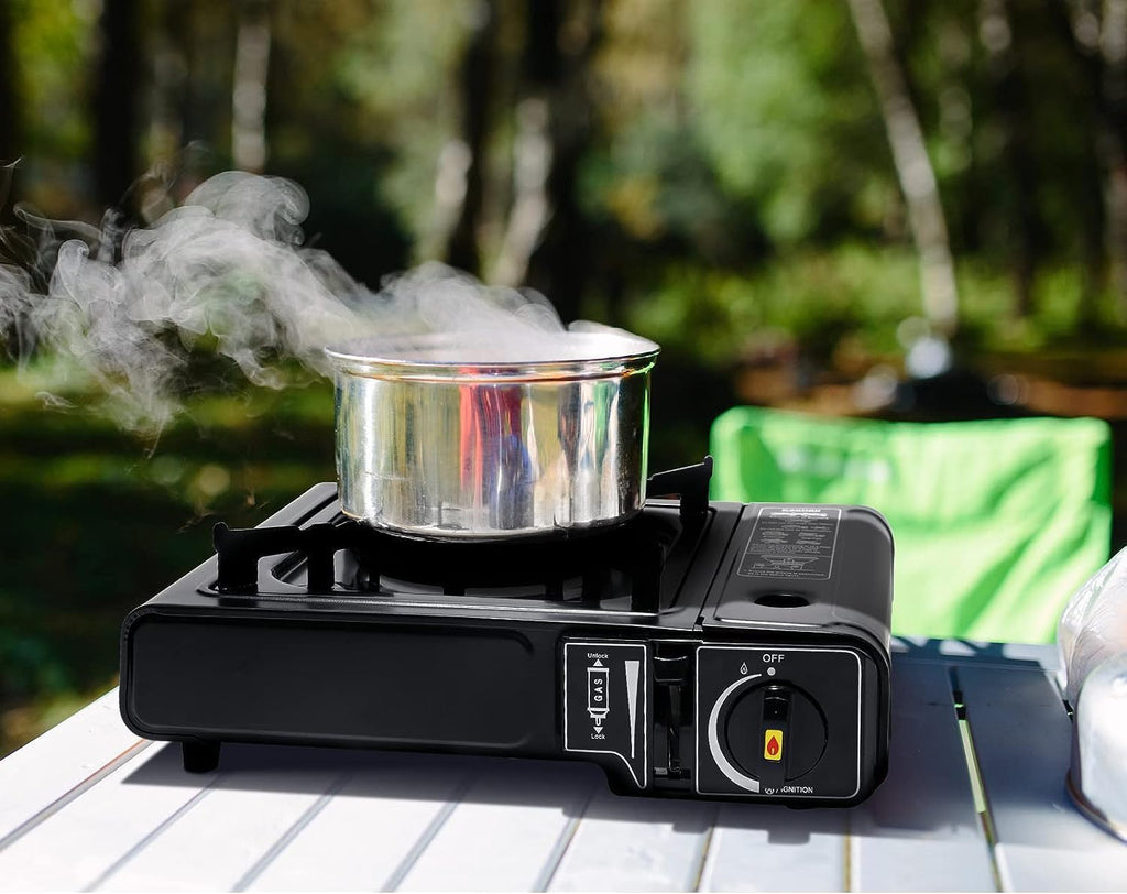 Portable Camping Gas Stove With Hard Carry Case