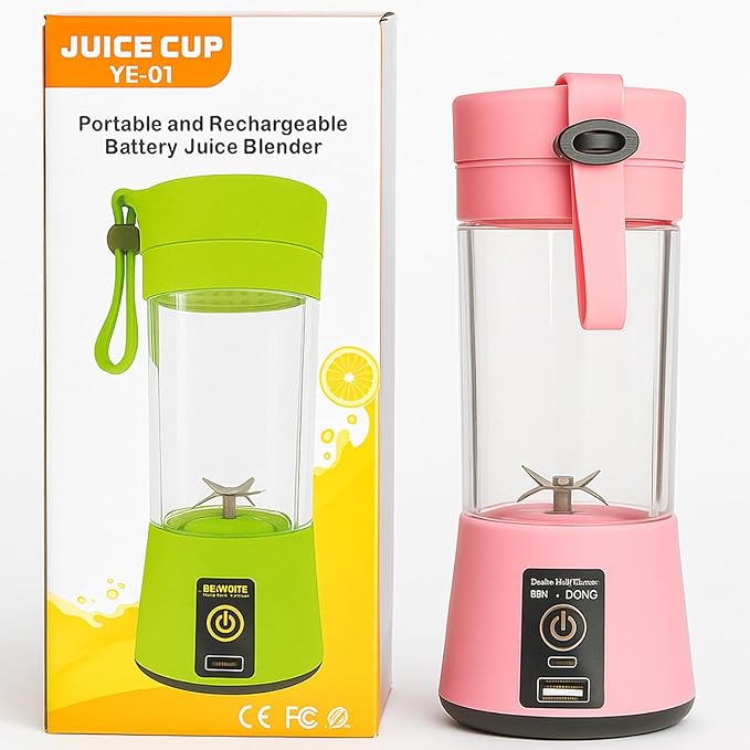 Portable Personal Smoothie Blender - Pink