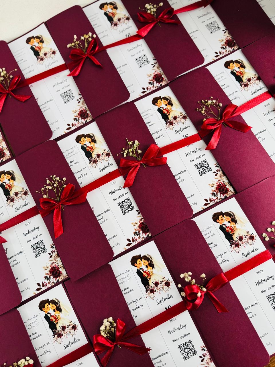 Wedding Invitation Card Model 1 ( 50pcs/per order)