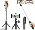 Selfie Stick with Tripod Stand,Extendable Selfie Stick for Mobile Phone with Bluetooth Remote,3-in-1 Multifunctional Design