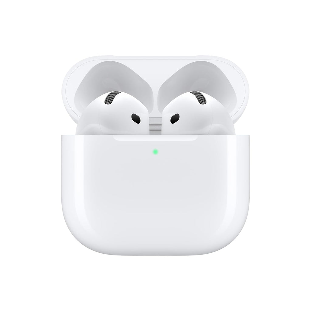 Apple AirPods 4 Wireless Earbuds, Bluetooth Headphones, with Active Noise Cancellation, Adaptive Audio, Transparency Mode, Personalised Spatial Audio, USB-C Charging Case, Wireless Charging, H2 Chip