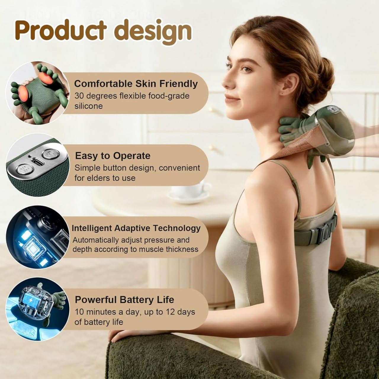 Rechargeable Neck and Shoulder Massager